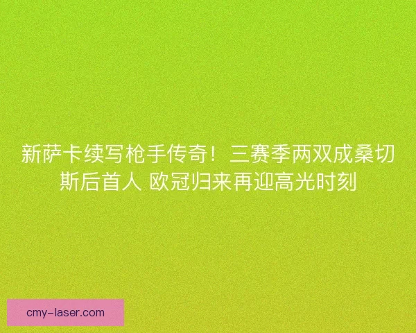 新萨卡续写枪手传奇！三赛季两双成桑切斯后首人 欧冠归来再迎高光时刻